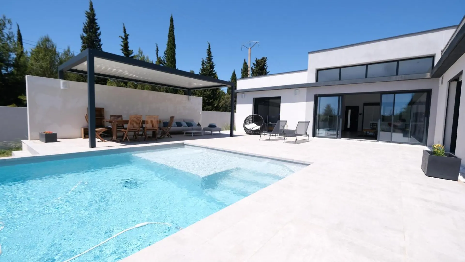 Ls6-408 Erno Villa Contemporaine Avec Piscine Privee 8 Couchages A Chateauneuf De Gadagne - Proche D'Avignon
