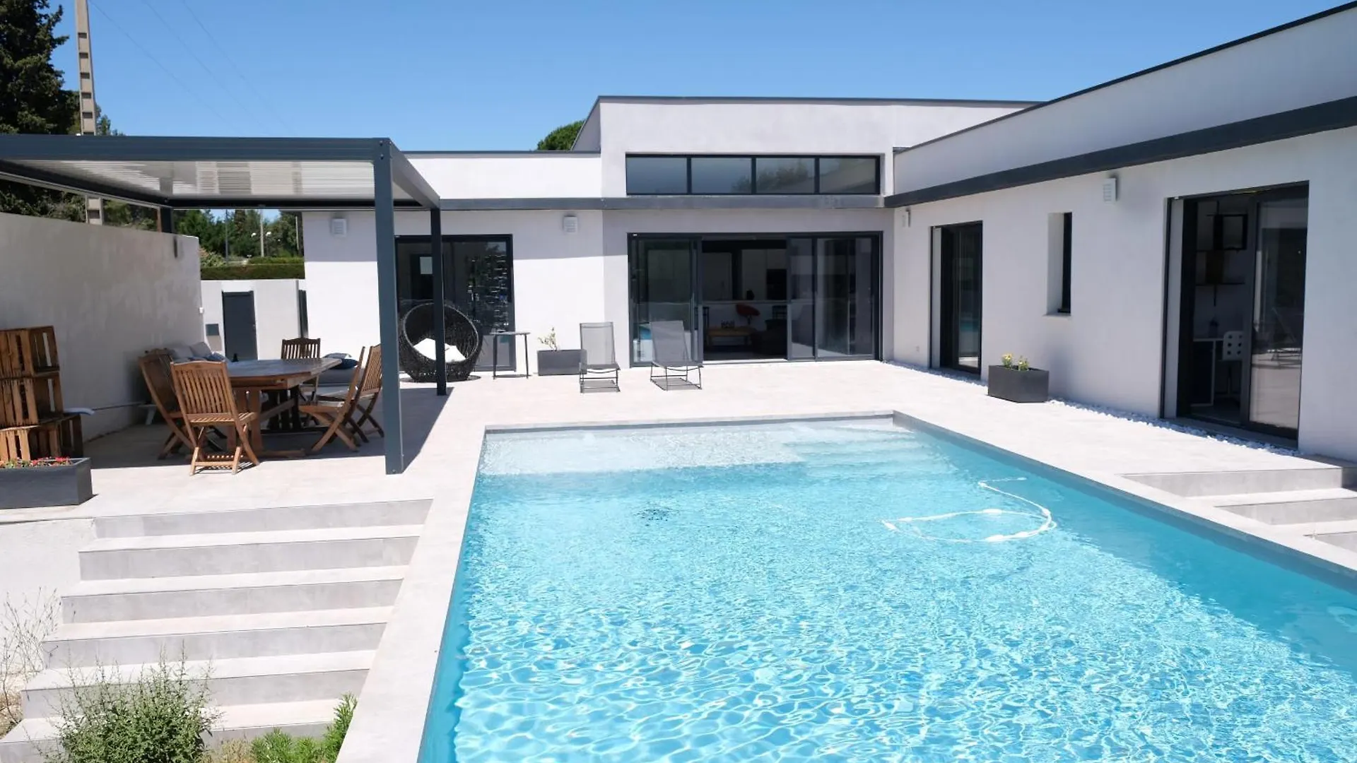 Ls6-408 Erno Villa Contemporaine Avec Piscine Privee 8 Couchages A Chateauneuf De Gadagne - Proche D'Avignon Châteauneuf-de-Gadagne